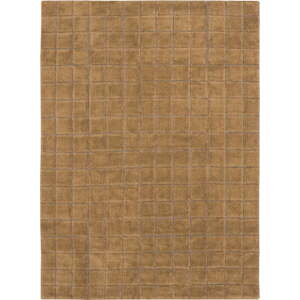 Okrově žlutý ručně tkaný vlněný koberec 170x240 cm Mosaic Ochre – Lorena Canals