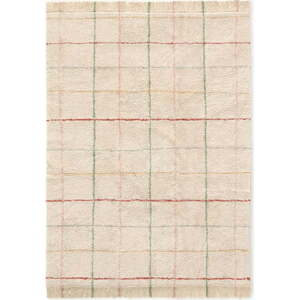 Krémový pratelný ručně tkaný bavlněný koberec 90x130 cm Color Lines – Lorena Canals