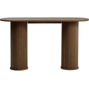 Hnědý konzolový stolek 40x130 cm Nola – Unique Furniture