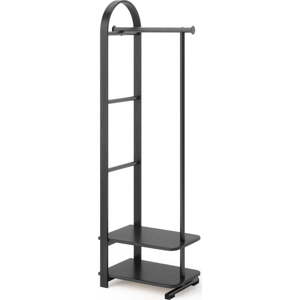 Černá předsíňová sestava z jasanového dřeva 37x167x54 cm Bellwood – Umbra