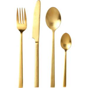 Ocelový příborv mosazné barvě 16 ks Brass – Bitz