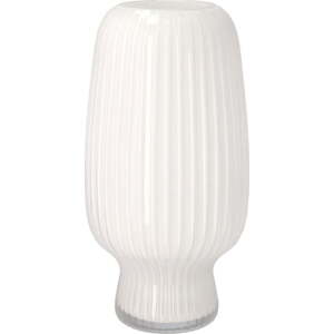 Bílá skleněná váza (výška 31,5 cm) Cuneo – Villa Collection