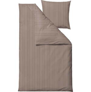 Damaškové povlečení taupe na jednolůžko 140x200 cm Noble – Södahl