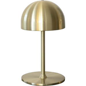 LED stolní lampa na dálkové ovládání v mosazné barvě s kovovým stínidlem (výška 22 cm) Tim – Sirius