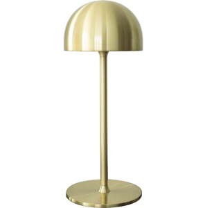 LED stolní lampa na dálkové ovládání v mosazné barvě s kovovým stínidlem (výška 30 cm) Tim – Sirius