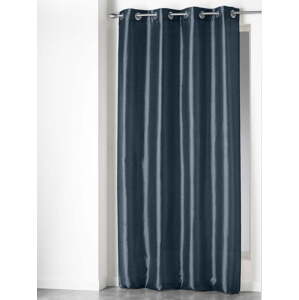 Tmavě modrý závěs z mikrosaténu 140x240 cm Shana – douceur d'intérieur