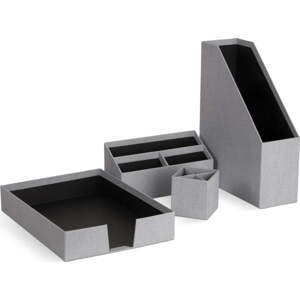 Kartonové organizéry v sadě 4 ks Hugo Canvas Paper Laminate – Bigso