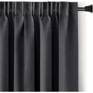 Tmavě šedý zatemňovací termo závěs 140x245 cm Pleat – Restilo