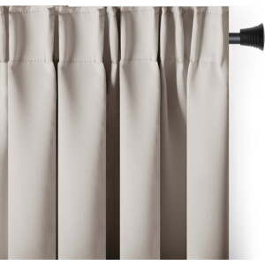 Béžový zatemňovací termo závěs 140x270 cm Pleat – Restilo