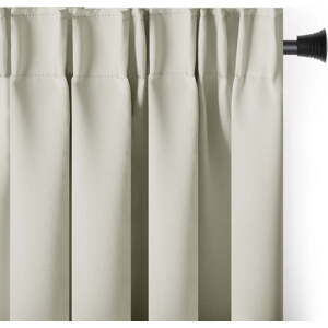 Krémový zatemňovací termo závěs 140x270 cm Pleat – Restilo