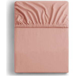 Napínací prostěradlo broskvové jersey 240x220 cm Amber – Restilo
