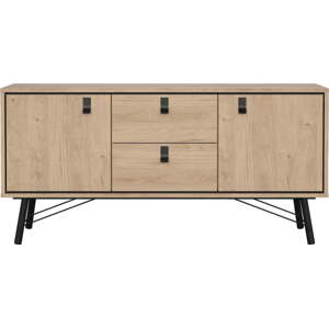 Komoda v dekoru dubu v přírodní barvě 150x72x40 cm Ry – Tvilum