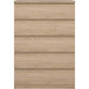 Komoda v dekoru dubu v přírodní barvě 77x111x50 cm Naia – Tvilum