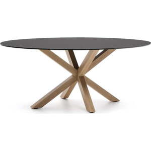 Jídelní stůl se skleněnou deskou 100x200 cm Argo – Kave Home