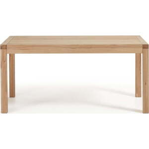 Rozkládací jídelní stůl s přídavnou deskou v dekoru dubu 100x200 cm Briva – Kave Home