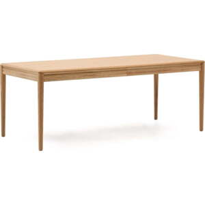 Rozkládací jídelní stůl s přídavnou deskou v dekoru dubu 90x200 cm Lenon – Kave Home