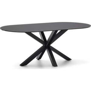 Jídelní stůl se skleněnou deskou 100x200 cm Argo – Kave Home