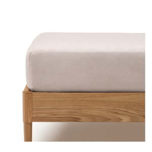 Napínací bavlněné prostěradlo taupe 150x200 cm Simmel – Kave Home