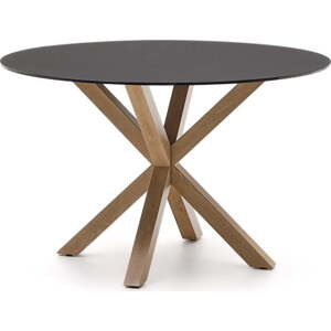 Kulatý jídelní stůl se skleněnou deskou ø 120 cm Argo – Kave Home