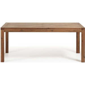 Rozkládací jídelní stůl s přídavnou deskou v dekoru dubu 100x200 cm Briva – Kave Home