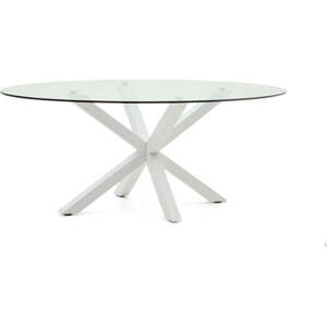Jídelní stůl se skleněnou deskou 100x200 cm Argo – Kave Home