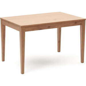 Rozkládací jídelní stůl s přídavnou deskou v dekoru dubu 80x120 cm Yain – Kave Home