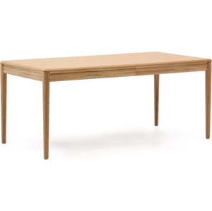 Rozkládací jídelní stůl s přídavnou deskou v dekoru dubu 90x160 cm Lenon – Kave Home