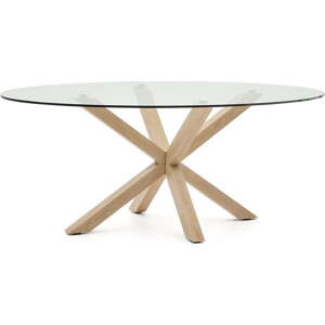 Jídelní stůl se skleněnou deskou 100x200 cm Argo – Kave Home