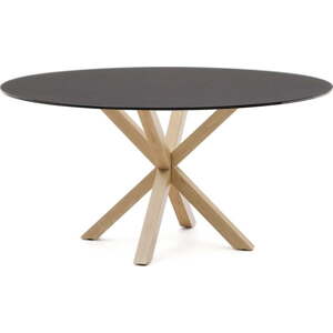 Kulatý jídelní stůl se skleněnou deskou ø 150 cm Argo – Kave Home