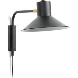 Černé nástěnné svítidlo ø 20 cm Aria – Kave Home