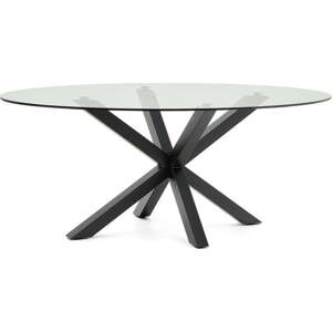 Jídelní stůl se skleněnou deskou 100x200 cm Argo – Kave Home
