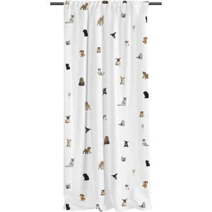 Bílý dětský závěs z bavlněného saténu 110x250 cm The Cutest Ones – Butter Kings