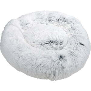 Bílý pelíšek pro psa ø 95 cm Fluffy Heather – Love Story
