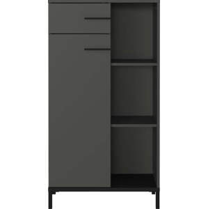 Antracitová knihovna 64x120x34 cm Rovigo – Germania