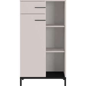 Krémová knihovna 64x120x34 cm Rovigo – Germania