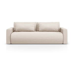 Béžová rozkládací pohovka s úložným prostorem 238 cm Belfast – Cosmopolitan Design