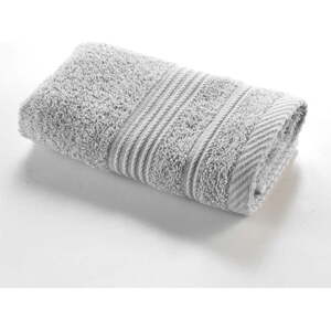 Světle šedý froté bavlněný ručník 30x50 cm Tendresse – douceur d'intérieur