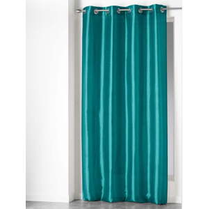 Modrý závěs z mikrosaténu 140x240 cm Shana – douceur d'intérieur