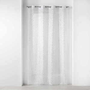 Bílá/ve stříbrné barvě voálová záclona 140x240 cm Floressia – douceur d'intérieur