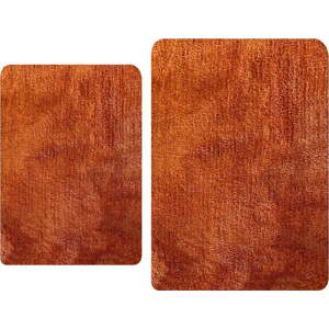 Oranžové koupelnové předložky v sadě 2 ks 60x100 cm Colors Of – Foutastic