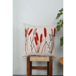 Lněný dekorační polštář 43x43 cm Straw – Mioli Decor