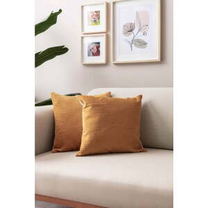 Manšestrové povlaky na polštáře v sadě 2 ks 43x43 cm – Mioli Decor