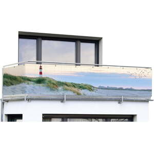 Plastová balkonová zástěna 500x85 cm North Sea Coast – Maximex