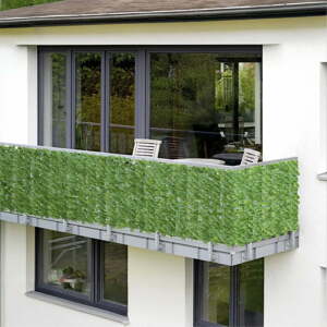 Zelená plastová balkonová zástěna 100x100 cm Ivy – Maximex