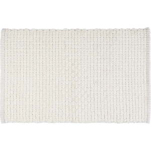 Bílá textilní koupelnová předložka 50x80 cm Ecoli – Wenko
