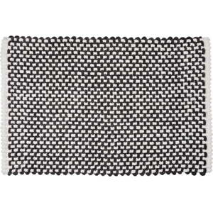 Černobílá textilní koupelnová předložka 50x80 cm Covelo – Wenko