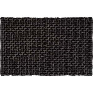 Antracitová textilní koupelnová předložka 50x80 cm Ecoli – Wenko