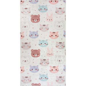 Slonovinový pratelný dětský koberec 60x100 cm Cute Animals – Vitaus