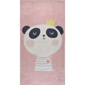 Světle růžový pratelný dětský koberec 80x120 cm Royalty Mascot – Vitaus
