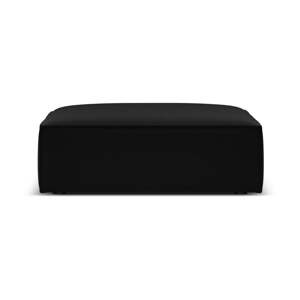 Černá sametová podnožka Vanda – Mazzini Sofas